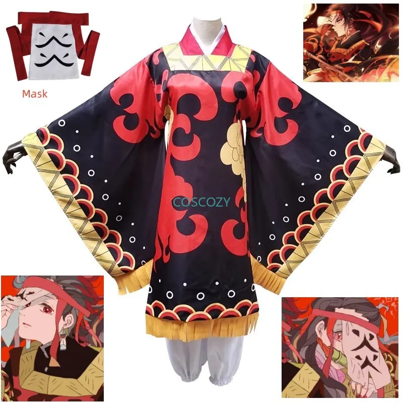 

Аниме! Костюм-кимоно для косплея «рассекающий демонов», танцующий огненный Бог