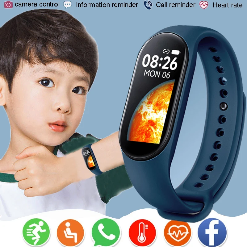 Детские Смарт-часы M7 для мальчиков и девочек спортивные Смарт-часы IP67 водонепроницаемые Смарт-часы браслет Детские Смарт-часы для Android IOS