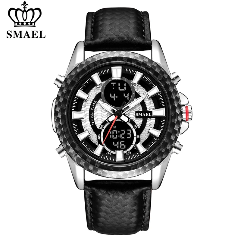 

SMAEL Men Watch LED Digital Clock Waterproof Sport Quartz Wristwatch for Man Multifunction Military Watches Relogio Masculino