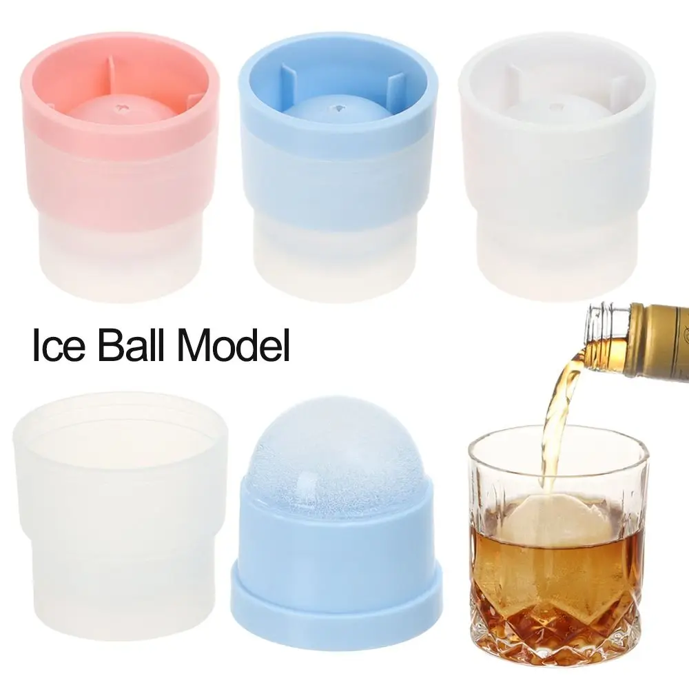 

2Pcs Large 6cm Whiskey Ice Hockey Mold Silicone Round Ice Ball Maker Tray Sphere DIY Bar Cocktail Ice Cube Making Mould