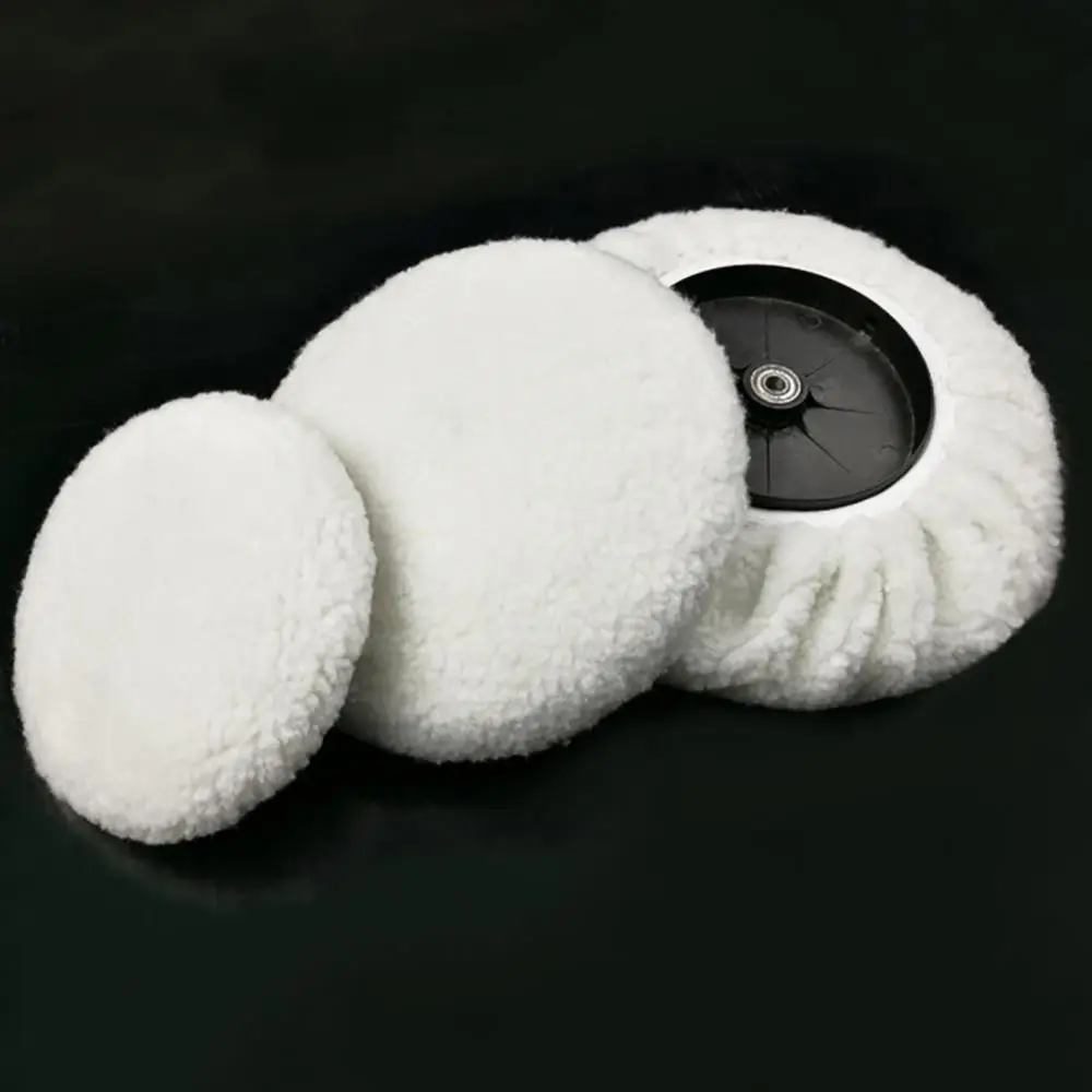 

Dropshipping!! 2 Pcs Cashmere Polishing Bonnet Buffer Microfiber Car Paint Wax Polisher Cover