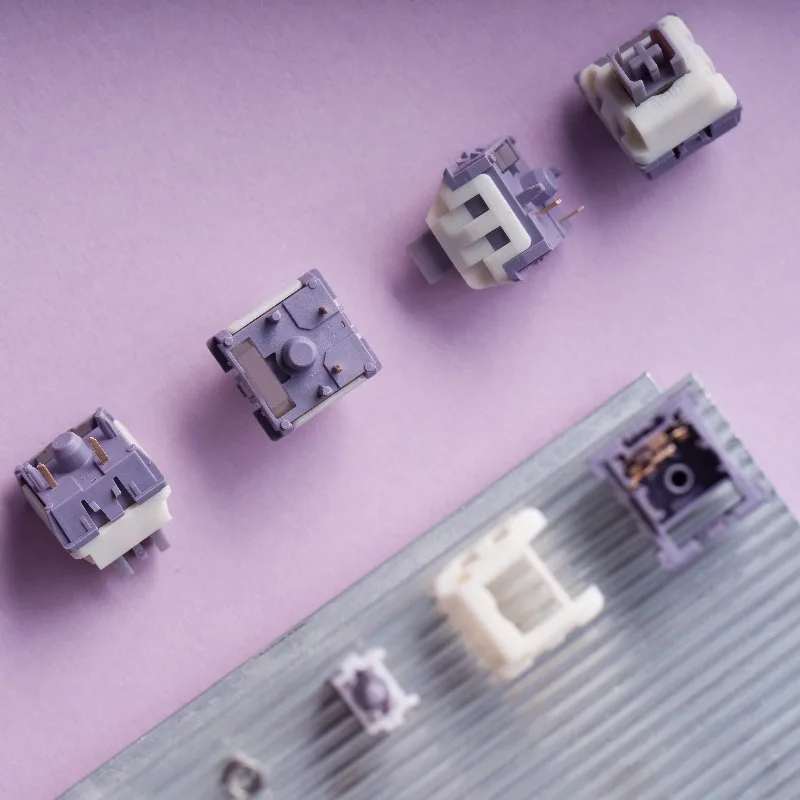 Фото Механические переключатели Shanzhu Tea Static Switch, настраиваемые секционные переключатели 42g 53g, триггеры из PC POM, эргономичные аксессуары для игровых механических клавиатур №5
