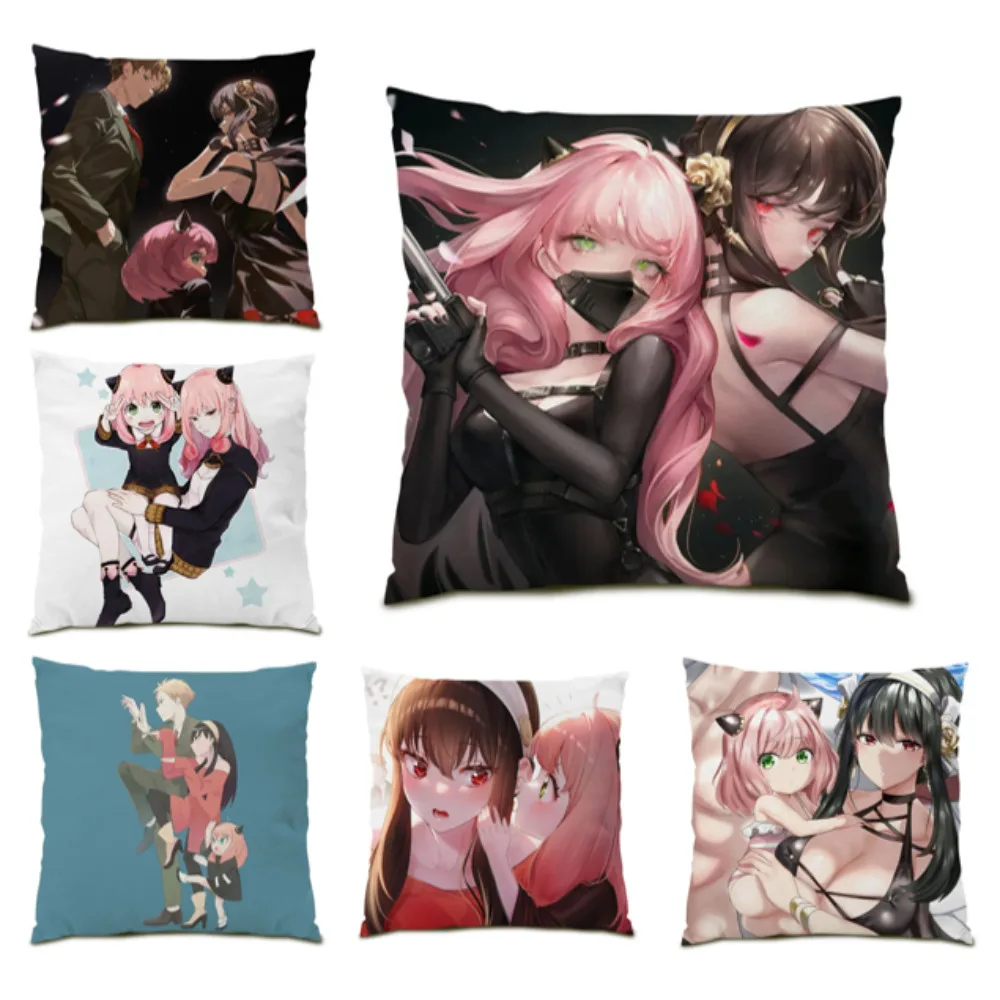 

Наволочка в стиле аниме для подушки SPYxFAMILY, мультяшная Подушка для семьи фальсианы, подушка для фанатов аниме, диван-кровать, садовый стул B0152