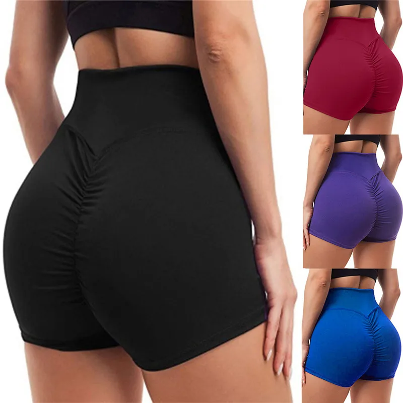 

Women Yoga Shorts Sports Running Sportswear Fitness Seamless Joggers Athletic Exercise Gym Compression High Waist Shorts 2021