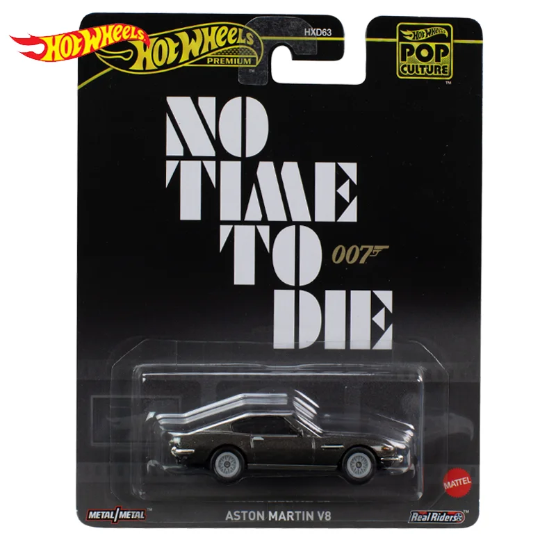 Модель автомобиля Hot Wheels Premium Car Pop Culture Aston Martin V8 Boys Toys 1/64