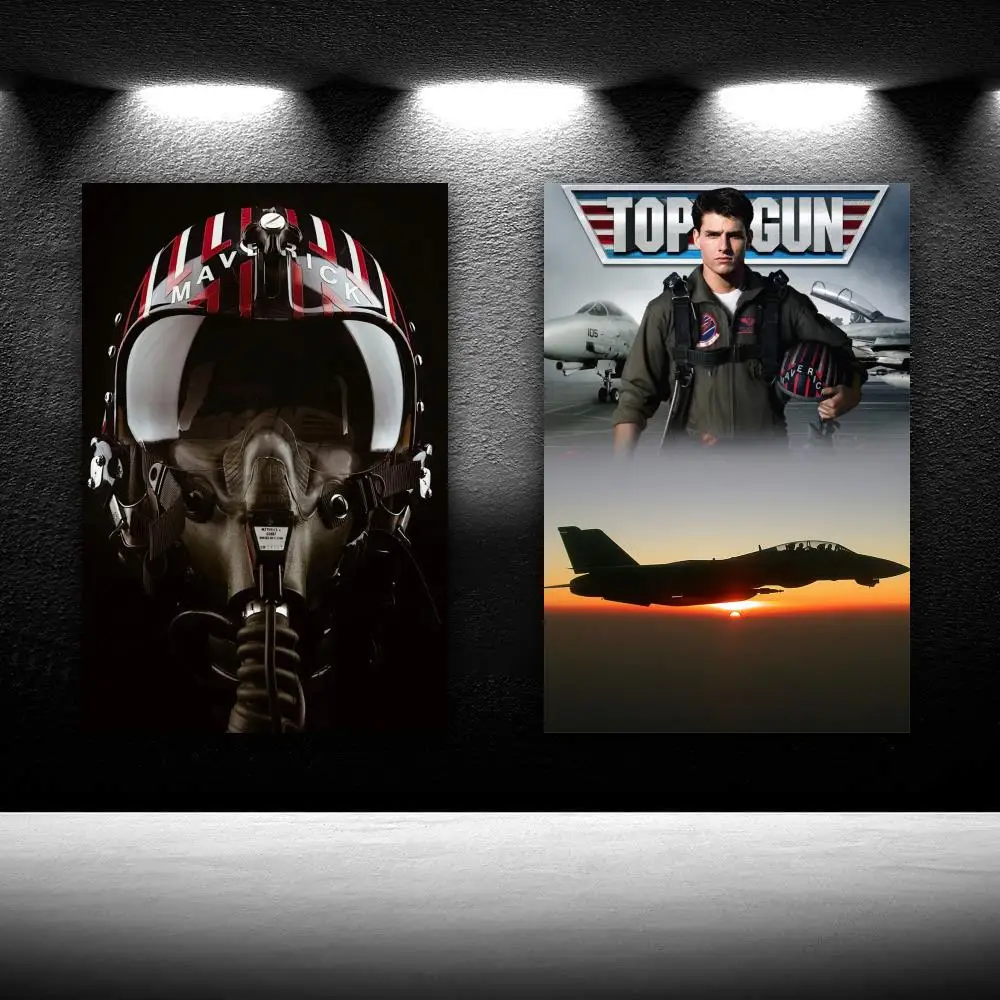 

Top Gun Maverick Helmet Movie Poster Premium Merchandise Decorative HD Painting Canvas Print Wall Living Room Posters Bedroom