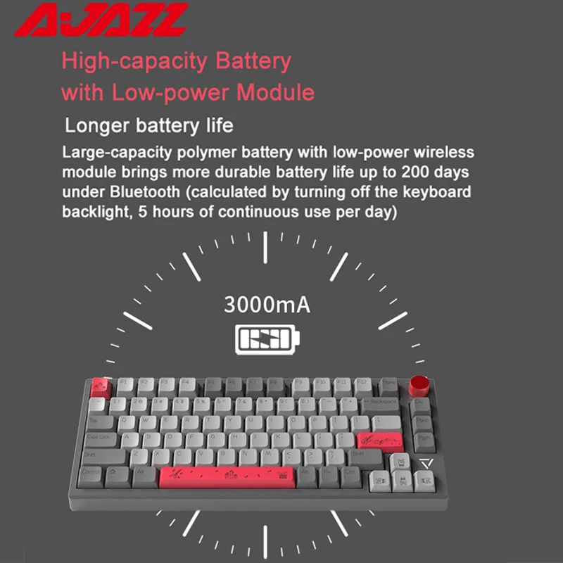 Клавиатура AJAZZ AK816 механическая Bluetooth 81 клавиша RGB 3 режима |