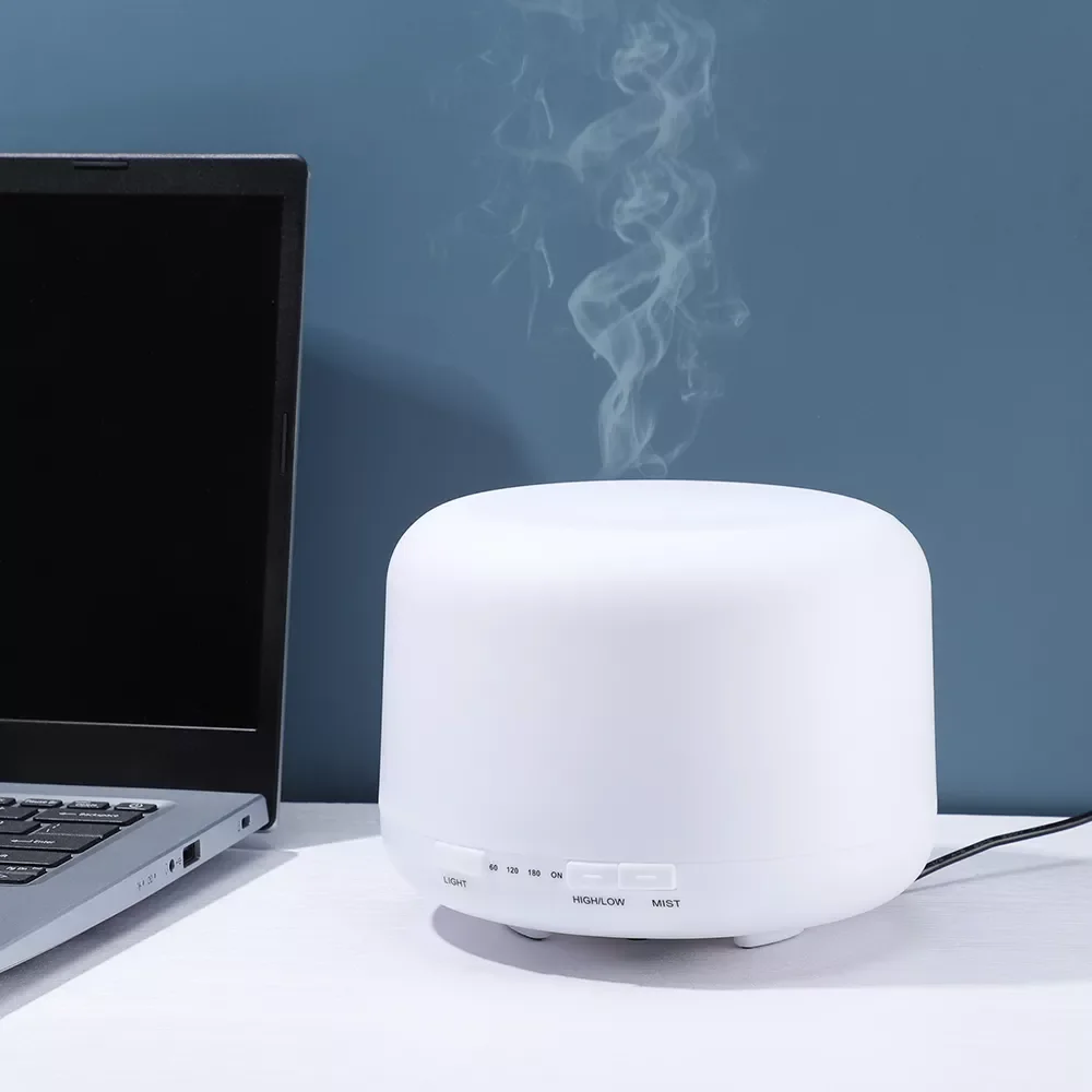 

Remote Control Air Humidifier Ultrasonic Silent Aromatherapy Essential Oil Diffuser Fragrance for Home Room 500ML with LED Light