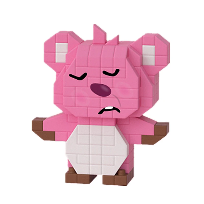 Детский конструктор-пазл игрушечный бобр клубничный медведь