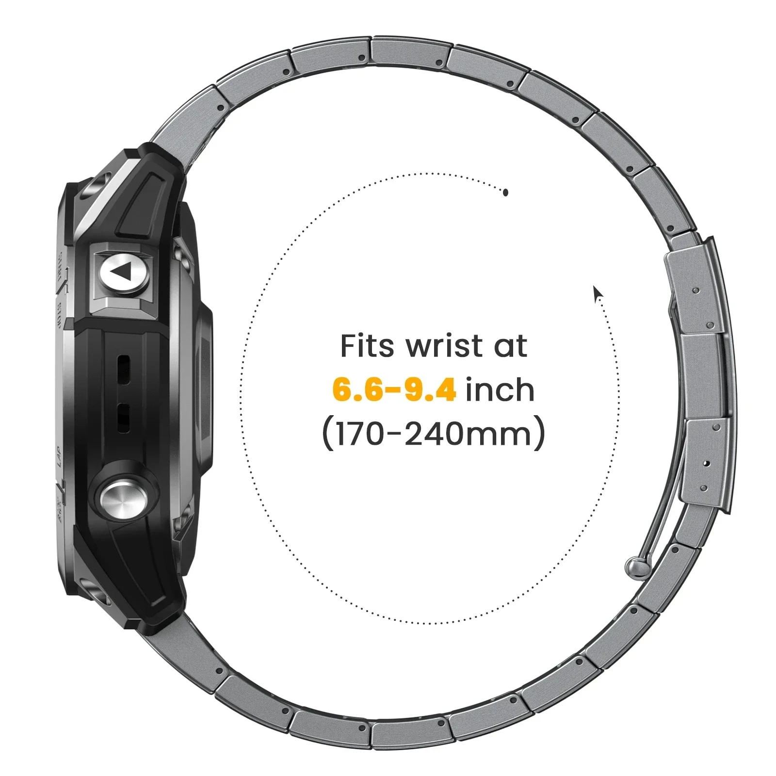 Фото Ремешок из титанового сплава для Garmin Instinct 3 2X/Fenix 8 E 7 7X Pro/EPIX Pro Gen 2/Tactix 8 Band QuickFit 26 мм 22 мм Браслеты №5