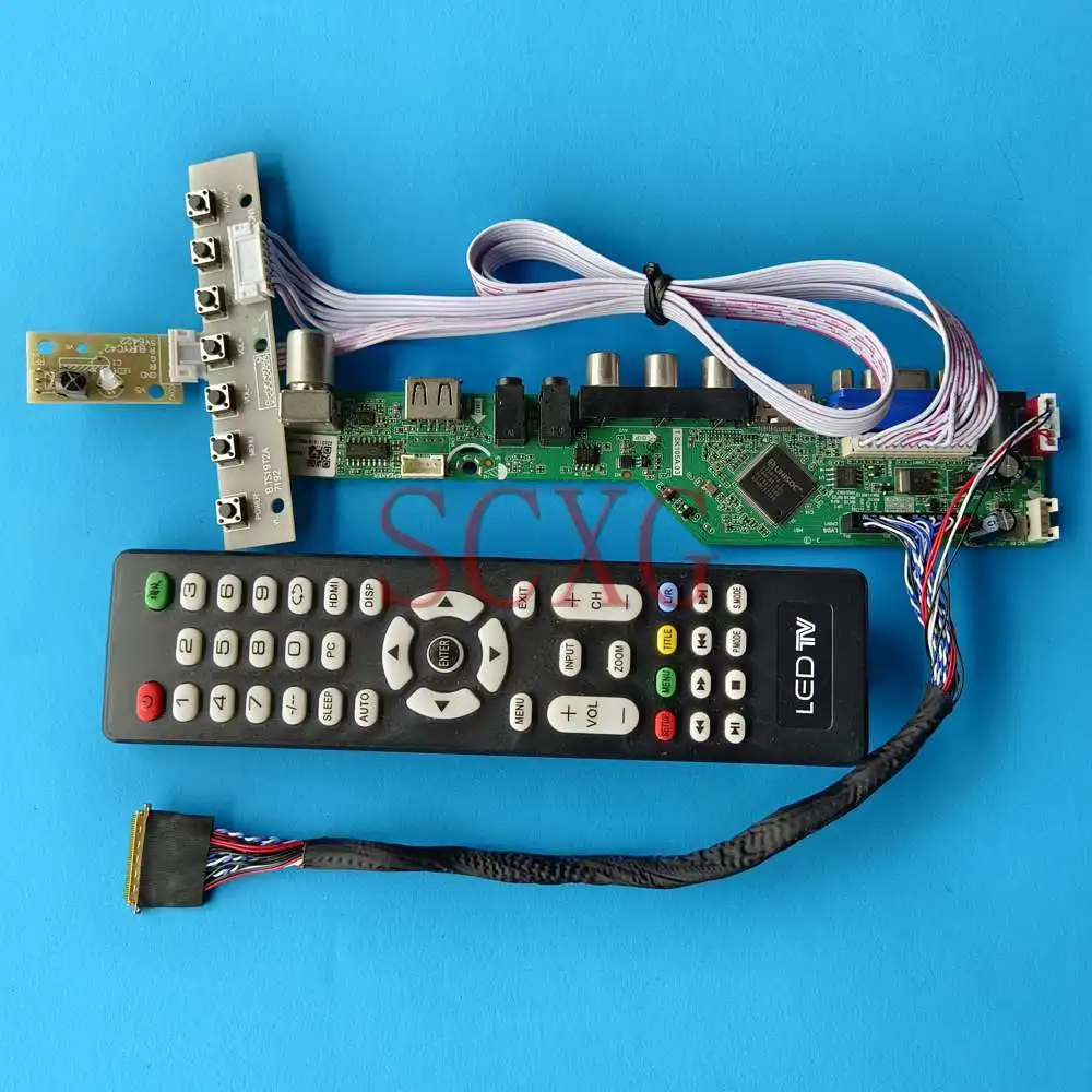 Комплект для BT156GW01 V.4 Matrix 15 6 &quot1366 768 LVDS 40 Pin TV аналоговый сигнал USB HDMI-совместимая VGA