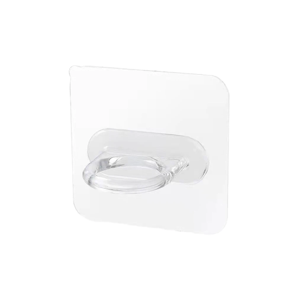 

24pcs Compact And Transparent Household Hooks For Bathroom Perforated Wall Shower Gel Hanger Hook Multifunctional Hooks