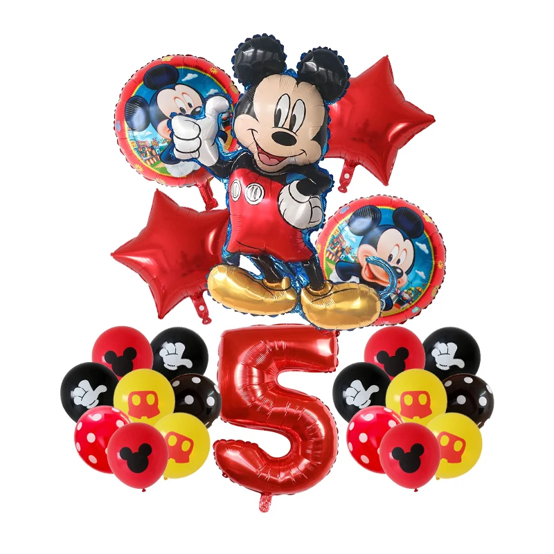Воздушные шары из фольги Микки Маус 30 дюймов 22 шт./набор