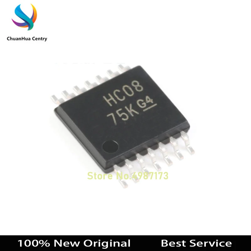 

10 шт./лот SN74HC08PWR HC08 TSSOP14 100% новый оригинальный телефон
