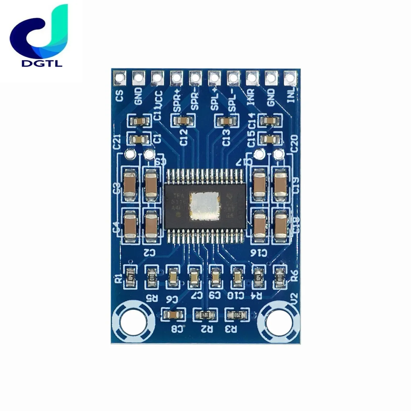DC 12В-24В 2x50 Вт двухканальный Мини цифровой усилитель класса D 50 + TPA3116D2 XH-M562 Плата
