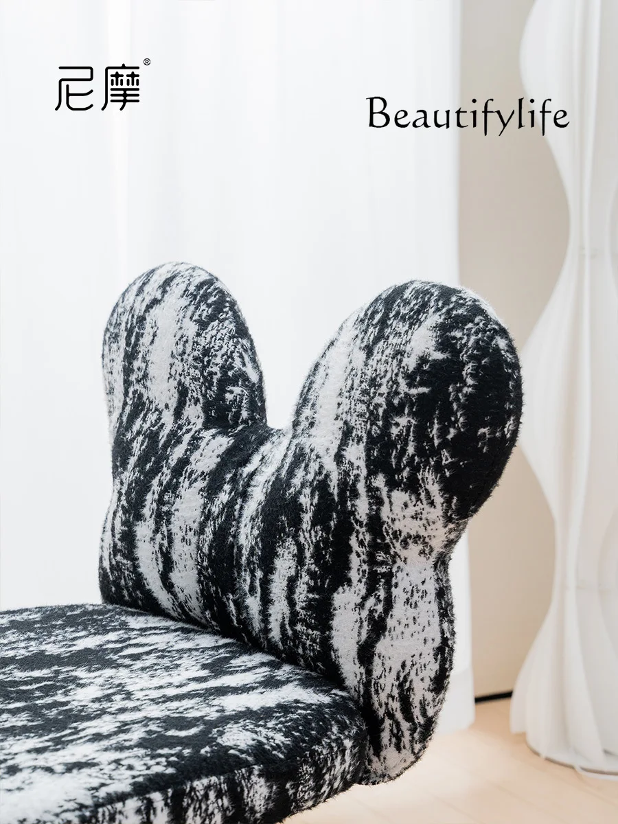 Дизайнерский минималистичный стул-бабочка простой вращающийся косметический