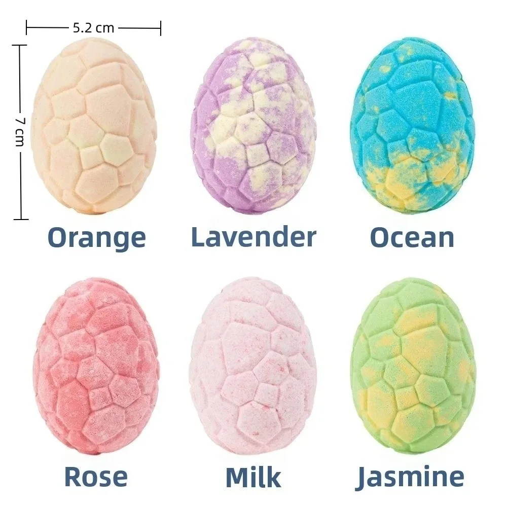 Набор из 6 натуральных органических бомбочек для ванны в форме динозавров с эфирными маслами, ароматизированные, с пузырьками и игрушками-сюрпризами (art.: 3920d99c4ef15) - 3920d99c4ef15