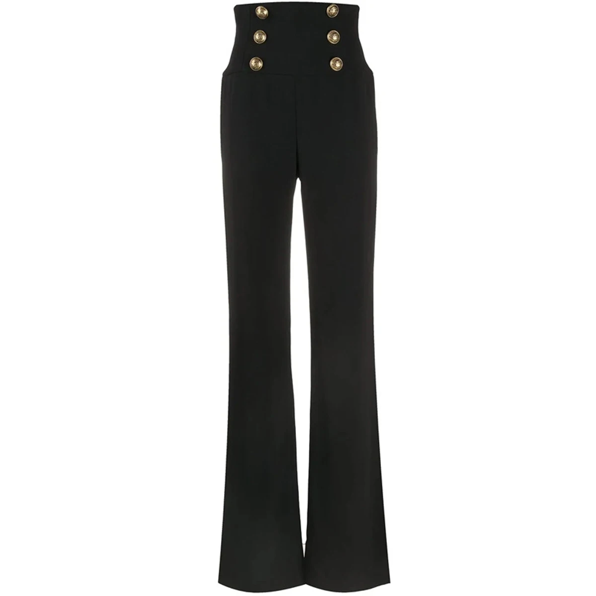 Women's Spring and Autumn Black Wide Leg Office Lady High Waist Flare Pants Sagging Long Casual Trousers