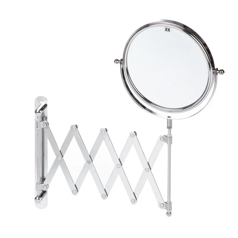 

Зеркальное настенное крепление, 1X/3X зеркало для макияжа, хромированная отделка