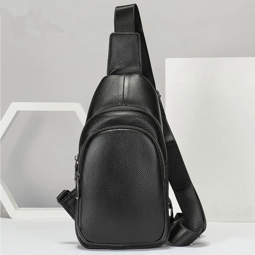 

Man Shoulder Bag Cow Leather travel bag Men's Crossbody Chest Bag High Grade Genuine Leather Chest Bag Fo Rman