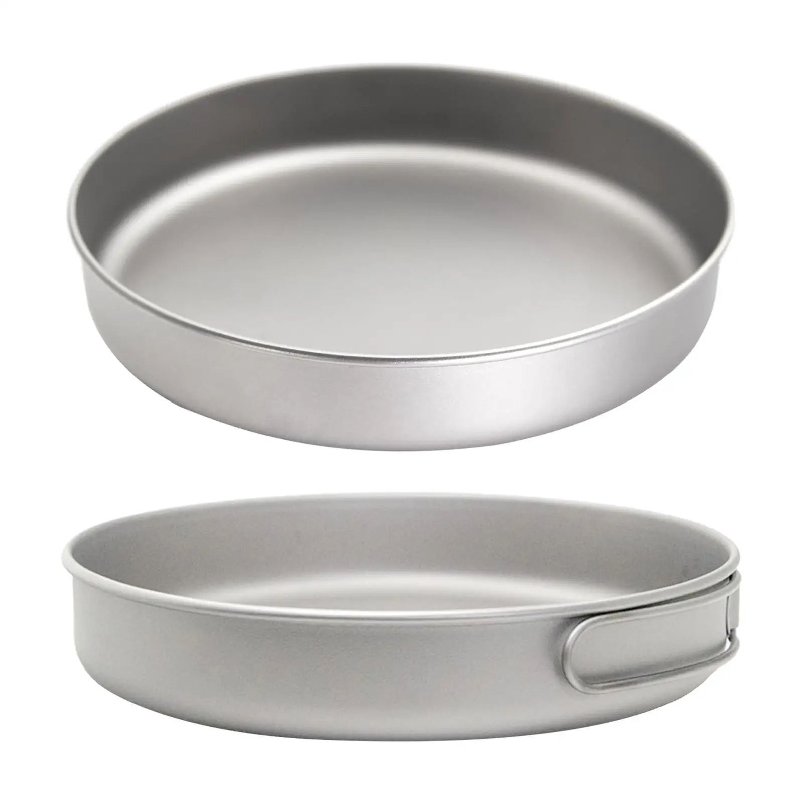 

Titanium Pan Camping Cookware Lightweight Utensils Tableware Portable Titanium Frypan for Picnic Home Outdoor Trekking Fishing