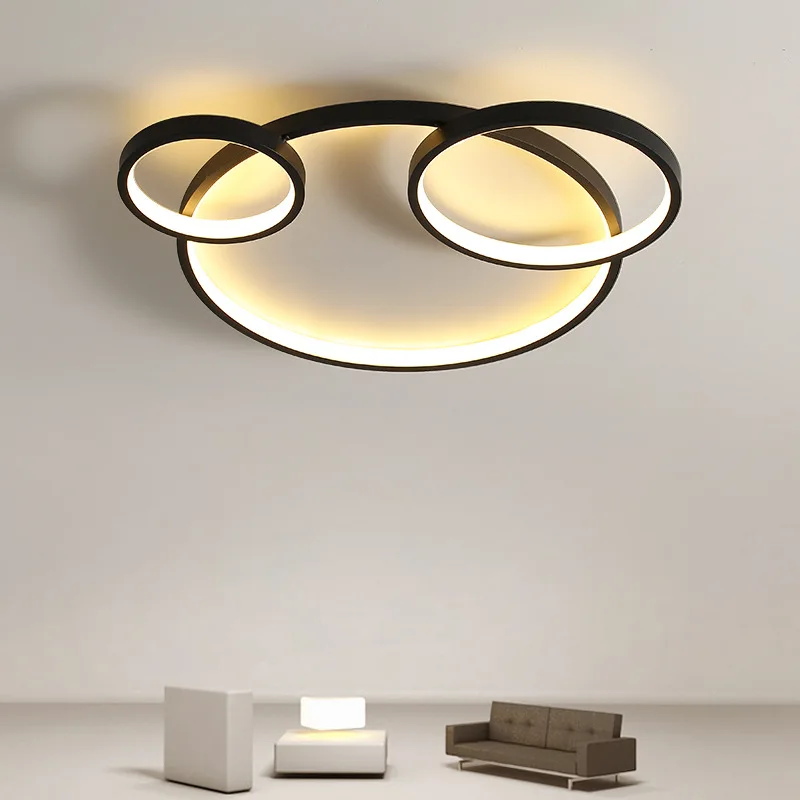 

Bedroom led ceiling lamp modern simple creative round master bedroom room lamp Nordic restaurant second bedroom study lamp