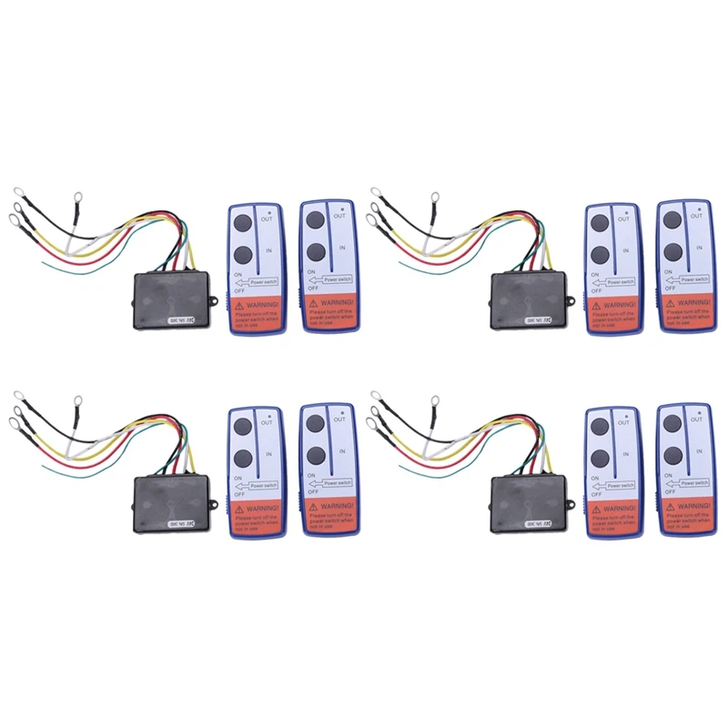 

4X RECOVERY WIRELESS WINCH REMOTE CONTROL TWIN HANDSET ATV TRUCK 24V 24 VOLT