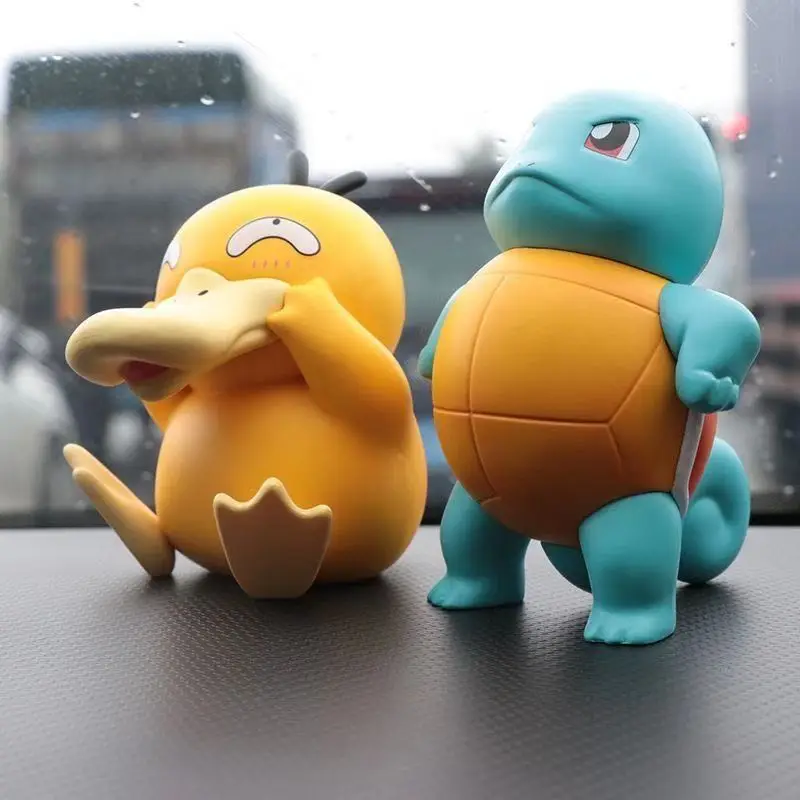 

Pokemon Pocket Monster Psyduck Squirtle Kawaii Cute Funny Doll Gifts Toy Model Anime Figures Collect Ornaments