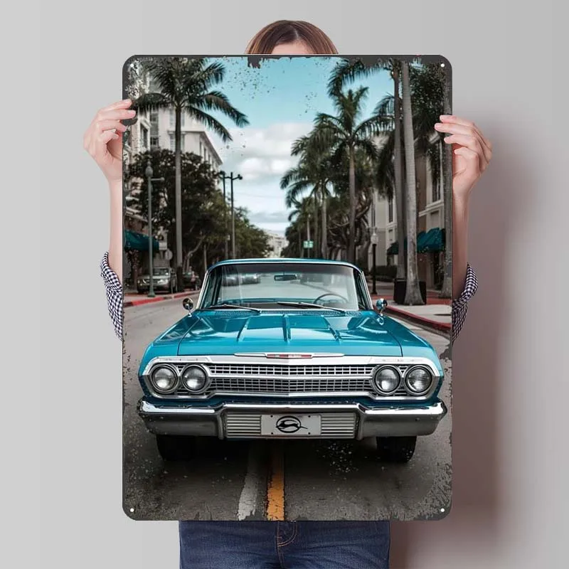 1964 металлическая вывеска Chevrolet Impala SS автомобильный постер современное украшение