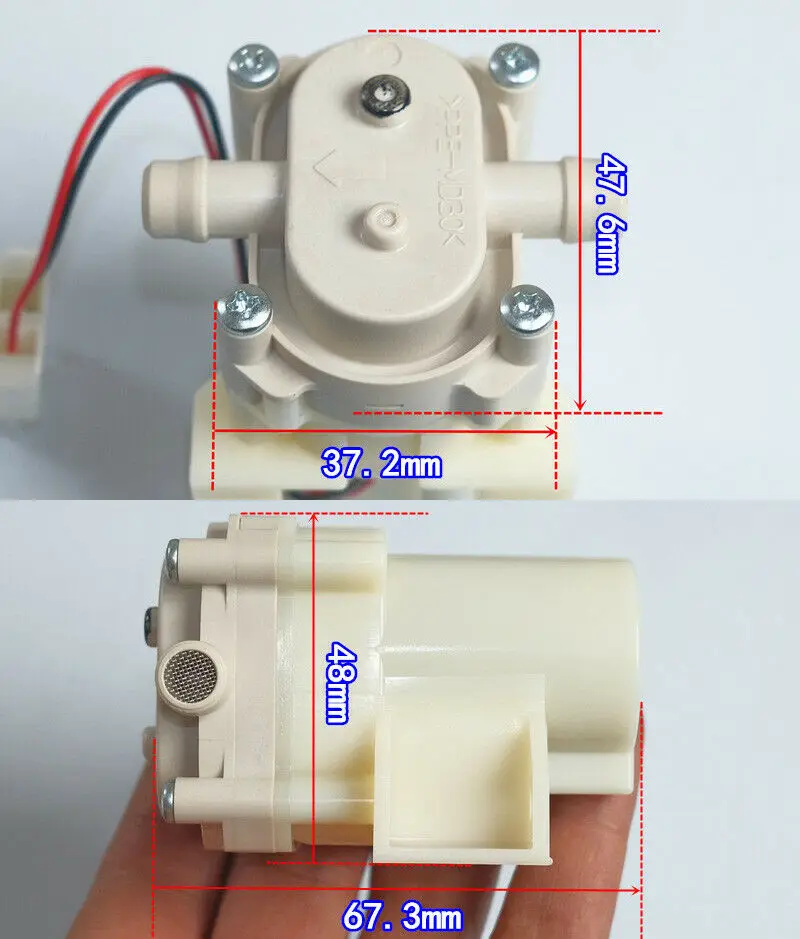 Насос самовсасывающий микрошестеренчатый Nidec Sankyo DC 5V 6V 9V 12V для воды и масла с двусторонним всасыванием в обратном направлении.