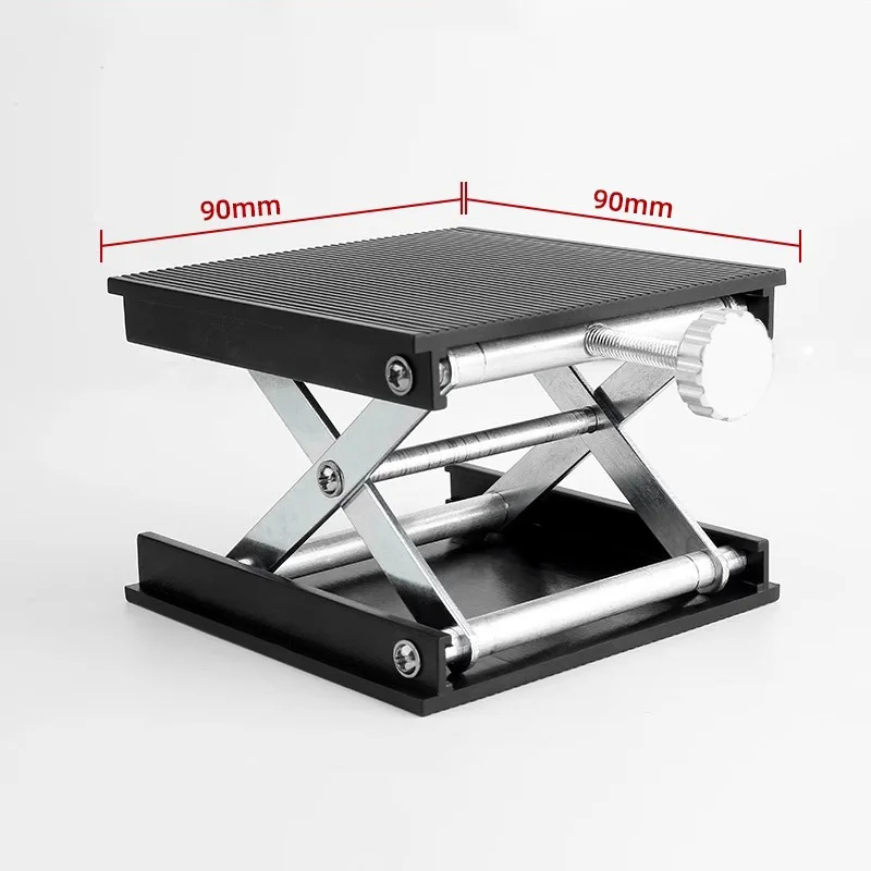 

Лабораторная подъемная платформа, регулируемая стойка из алюминиевого сплава 90 мм, ножничная лабораторная подъемная подставка, держатель лазерного уровня для напольного лазерного уровня
