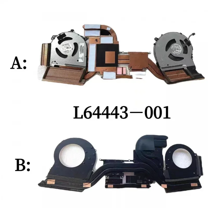 Новый оригинальный охлаждающий вентилятор для радиатора HP 15-DH CPU GPU TPN-C143 L64443-001