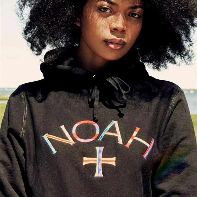 

Noah Pullover Men Women 1:1 Best Quality Color Embroidery Cross CORE 21FW Hoodie Sweatshirts