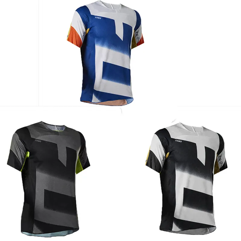 

2022 cross country motorcycle mountain endurance race cycling clothes downhill T-shirt short sleeve cycling clothes MTB shirt