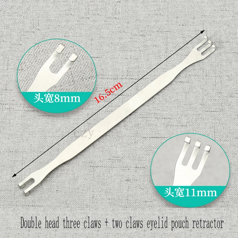 

Skin eyelid pull hook rake eye pouch pull lacrimal sac double eyelid tool eye cosmetic plastic surgery instrument