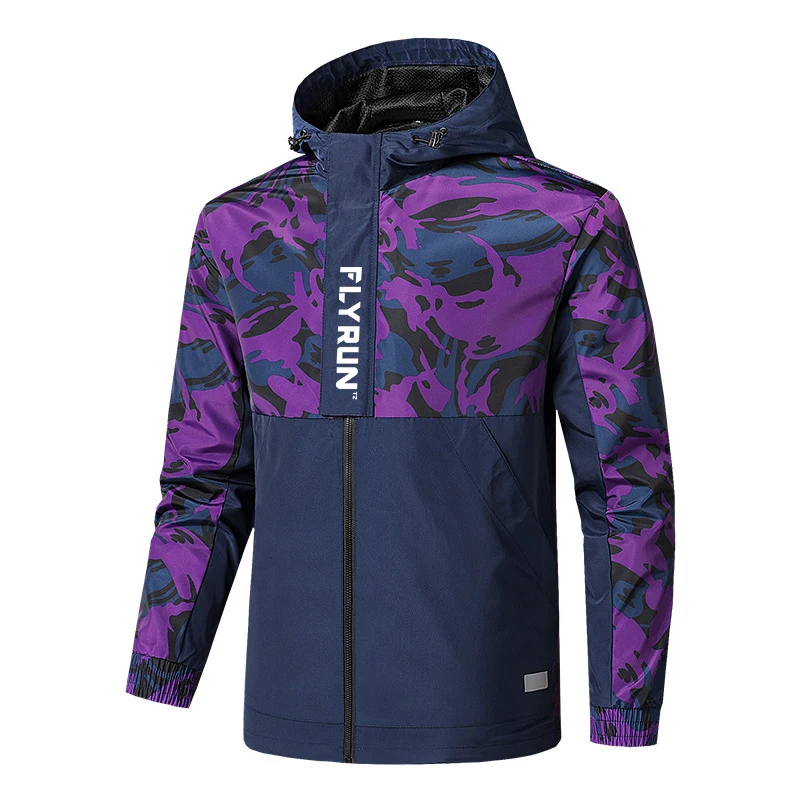 

Camouflage Waterproof Cycling Men Breathable Windproof Sport Hiking Hooded Coats Casual Training Mtb Bicycle Jackets Homme