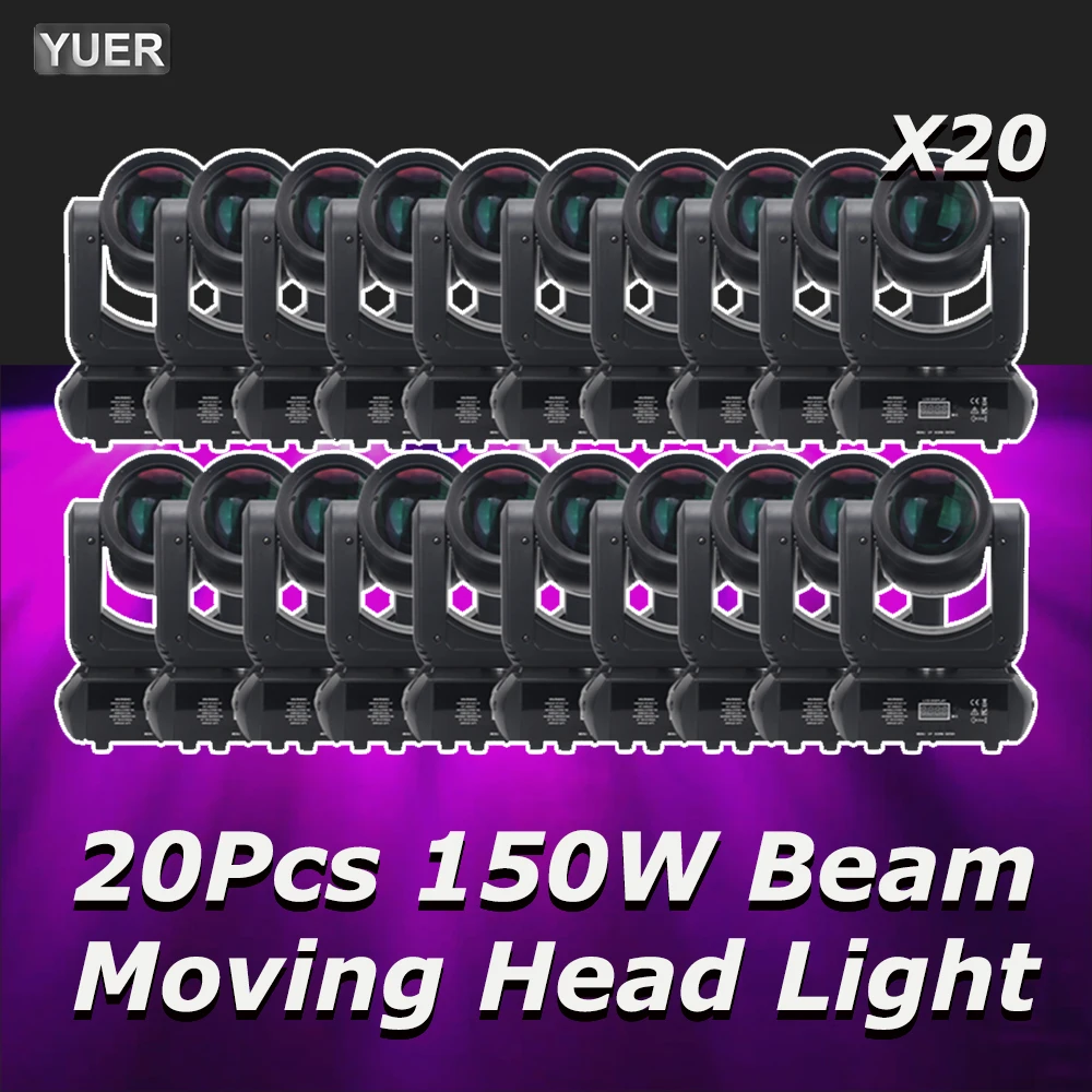 20 шт./партия светодиодный прожектор 150 Вт 18 вращающихся призм