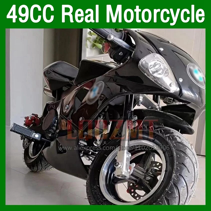 ATV off-road Superbike Mini Motorcycle 2-Stroke 49CC Mountain Gasoline Scooter Small Buggy Motor Bikes Aldult Racing Motorbike