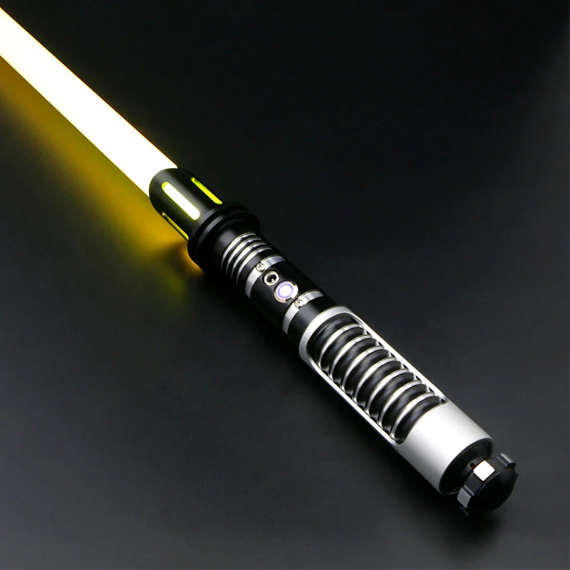 

RGB Upgrade VOID Sader, Metal Hilt with 10 Soundfont, 1inch Dueling Blade with 12 Color Change FOC Smooth Swing Laser Sword