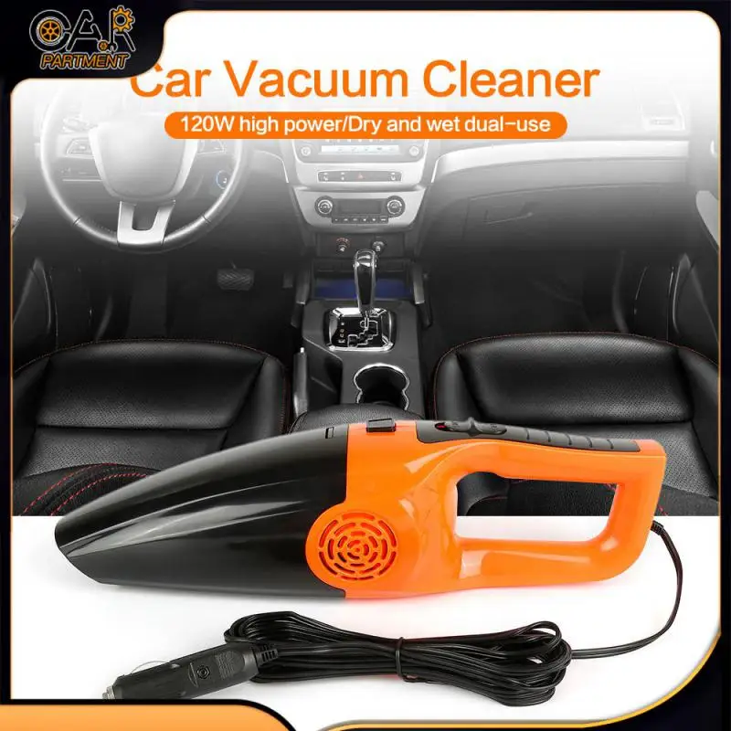 

12V wired Car vacuum cleaner high power 120W steam handheld wet and dry dual-use vacuum cleaner car household Cleaning Vacuum