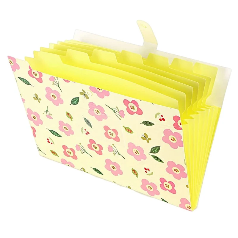 

Expanding File Folder Floral A4 And Letter Size Archival File Holder Organizer 8 Pockets