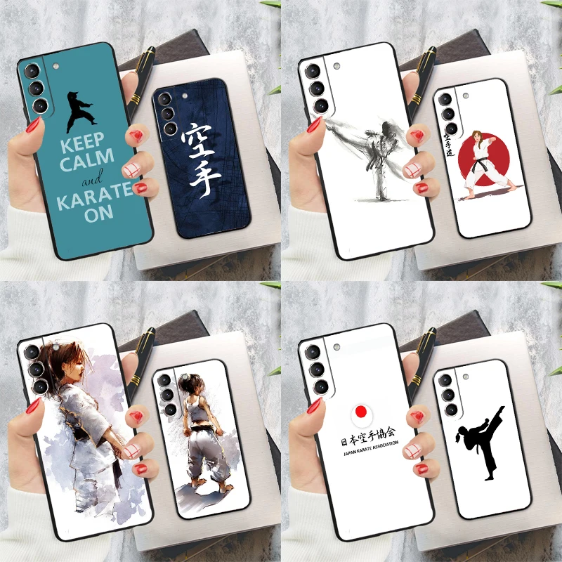 Фото Karate Girl Japan Martial Phone Case For Samsung Galaxy S24 Ultra S22 S23 S20 S21 S24 FE S9 S10 Plus Note 10 20 Ultra №1