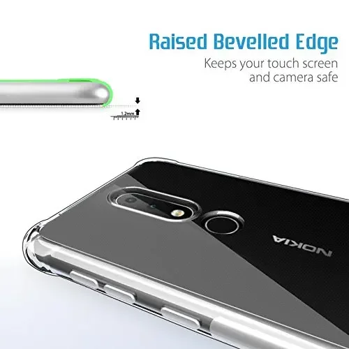 2 шт. чехол из ТПУ с кристаллами для Nokia 6.1Plus X6 роскошный мягкий силиконовый