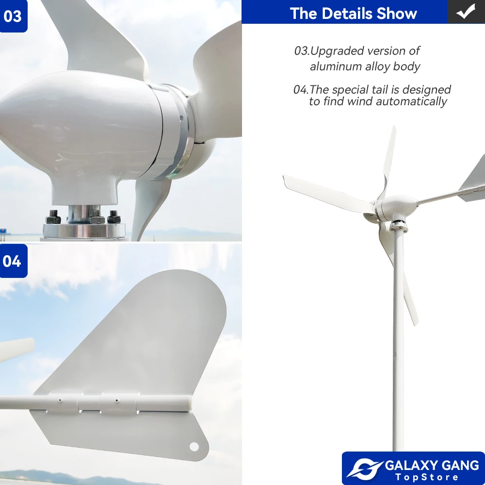 Ветряная мельница для генератора турбины Galaxy Gang с 3 лопастями высокое качество 3000