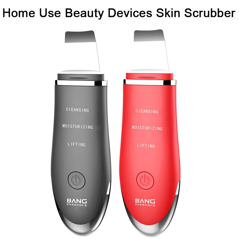 

Ultrasonic Skin Scrubber Vibration Face Spatula Blackhead Remover Facial Scrubber Shovel Clean Cavitation Peeling Facial Lifting