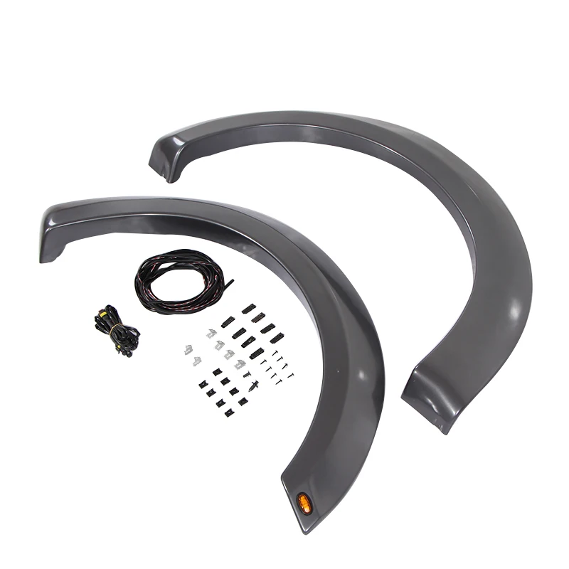 

2015 2016 2017 Fender Flares Matte Black with Light for Ford F150 Fit For F150
