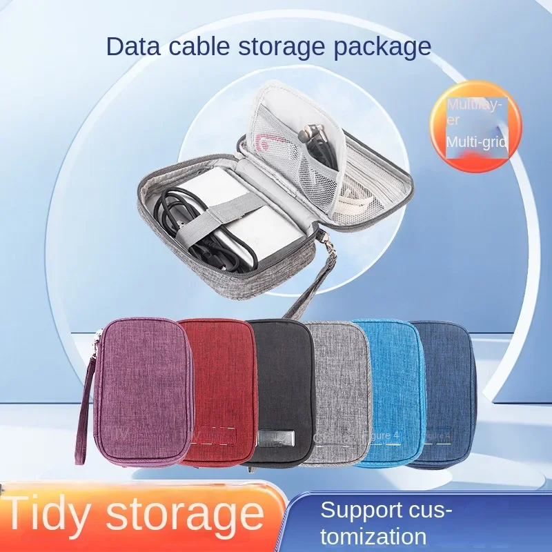 

Portable Cable Digital Storage Bags Organizer USB Gadgets Wires Charger Power Battery Zipper Cosmetic Bag Case Accessories Item