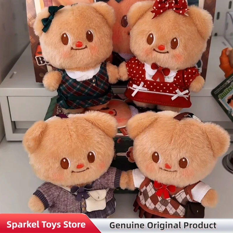 Фото Оригинальные куклы-брелоки Butter Bear из серии «Ретро-трансформация», коллекционные игрушки-сюрпризы в слепых коробках, милые подвески для сумок, подарок на день рождения №1
