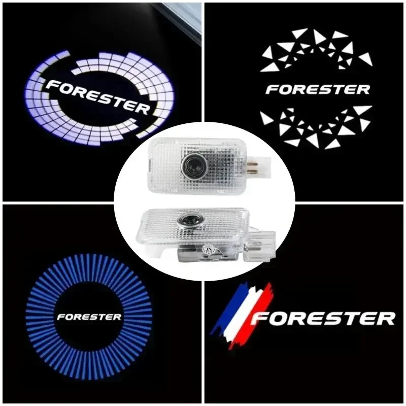 2 шт. универсальные Светодиодные проекторы для дверей автомобиля