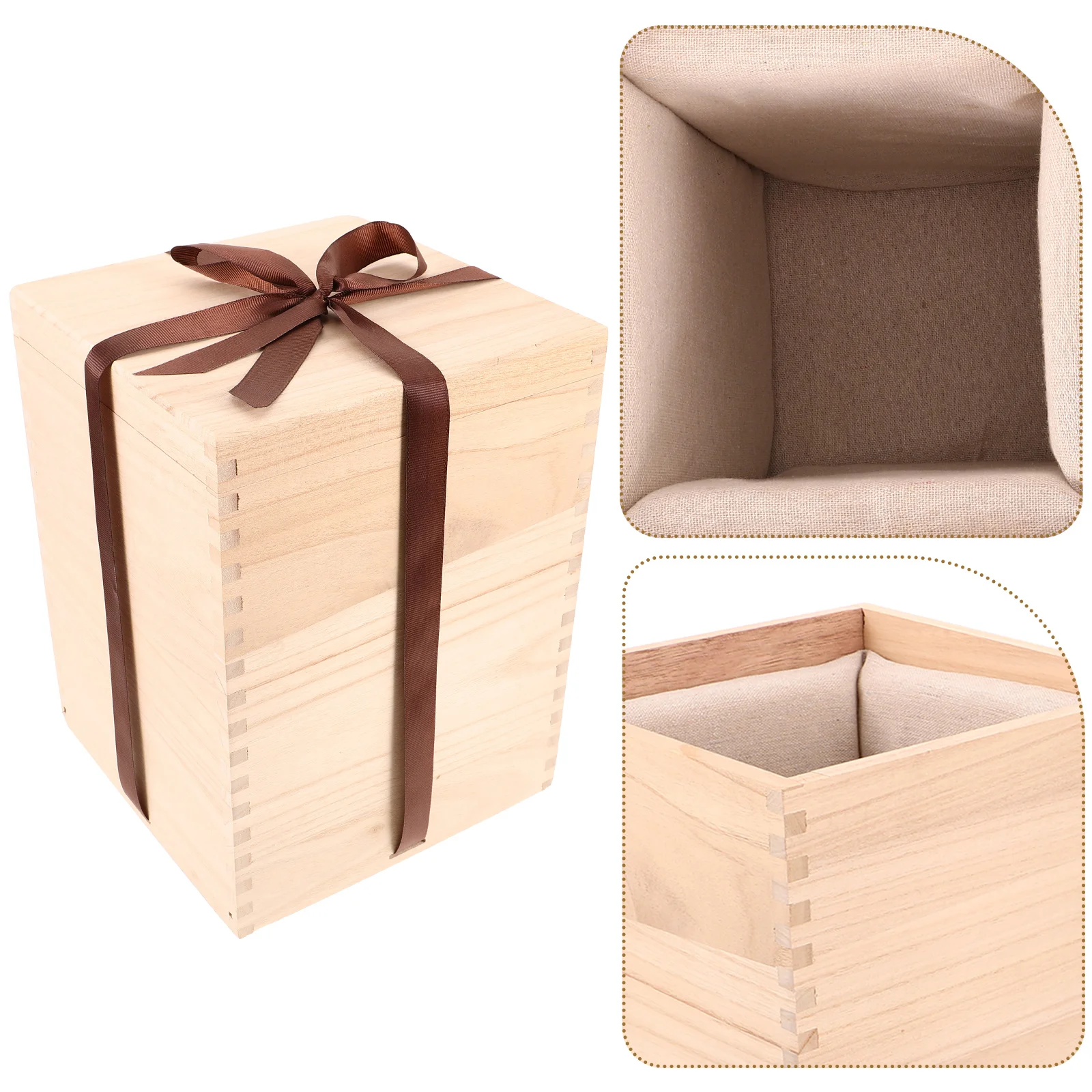 

Wooden Box Teacup Gift Wrapping Box Household Vase Storage Box Display Box